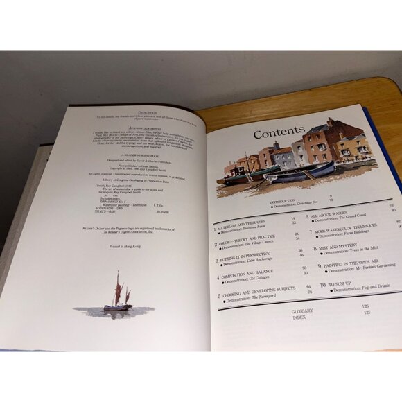 The Art Of Watercolor Ray Campbell Smith Hardcover Book Guide Skills Techniques - Picture 11 of 16